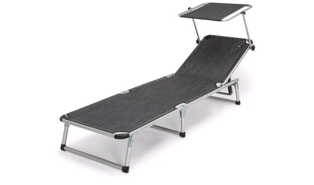 Solseng med skygge – Beach – Sort\/Grå v:6715825