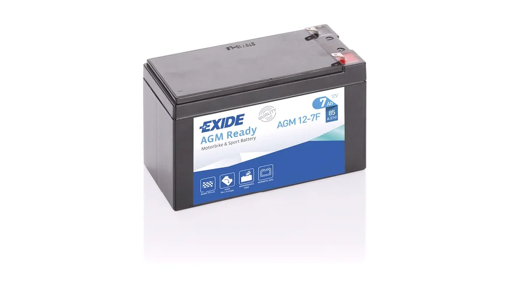 Exide batteri AGM12-12F 12V-12Ah v:7860047