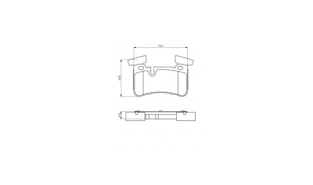 Bremsekloss Sett 0 986 494 411 (BOSCH) v:2260430