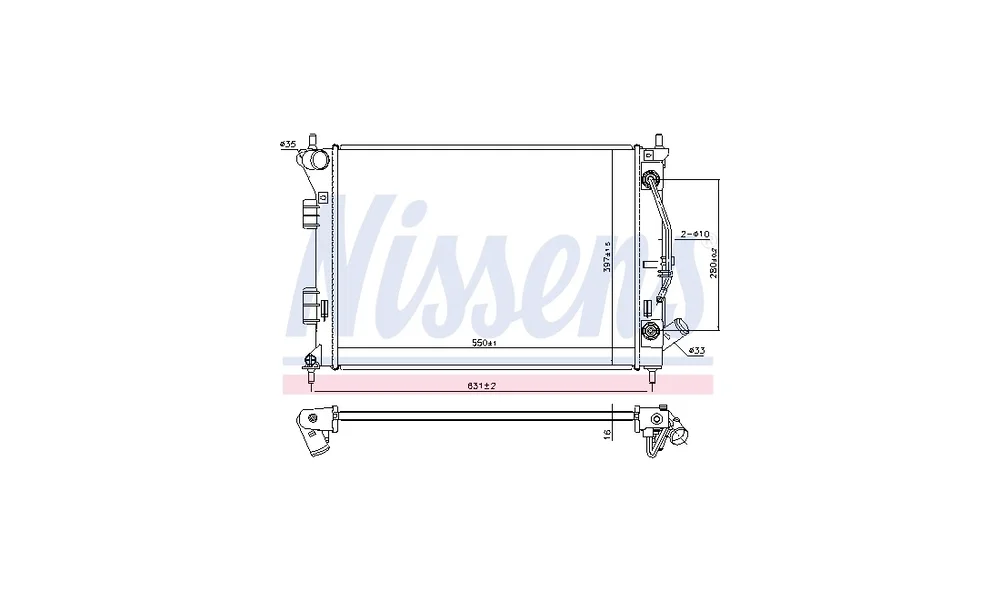 Radiator, Motorkjøling 675038 (Volmano) v:486749