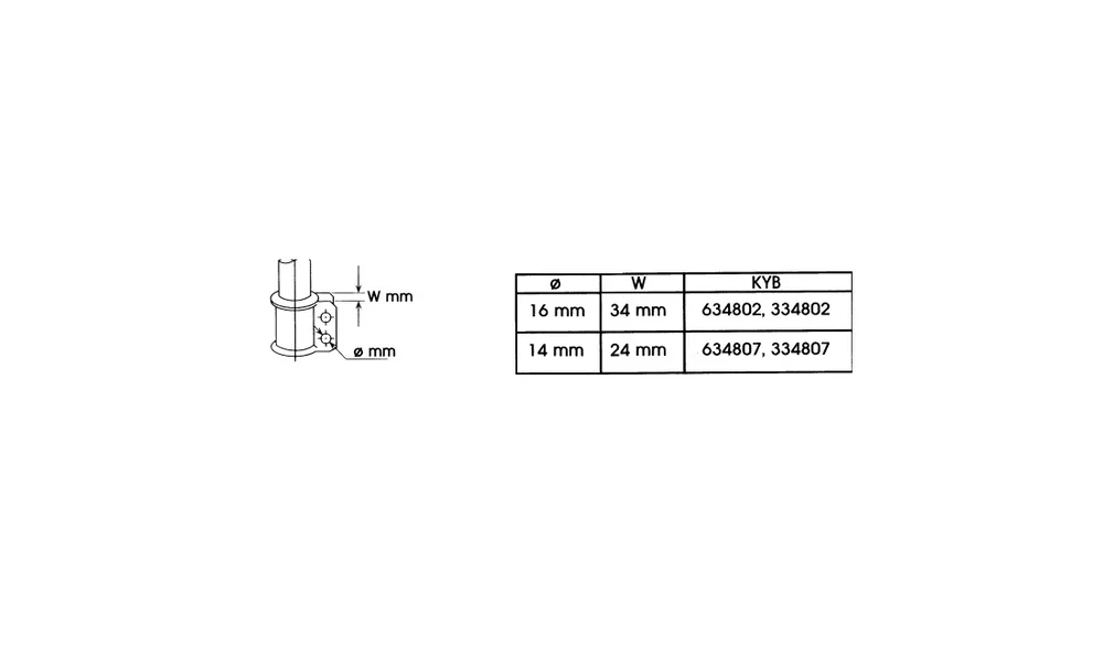 Støtdemper - 334802 - Excel-G - (KYB) v:5588040