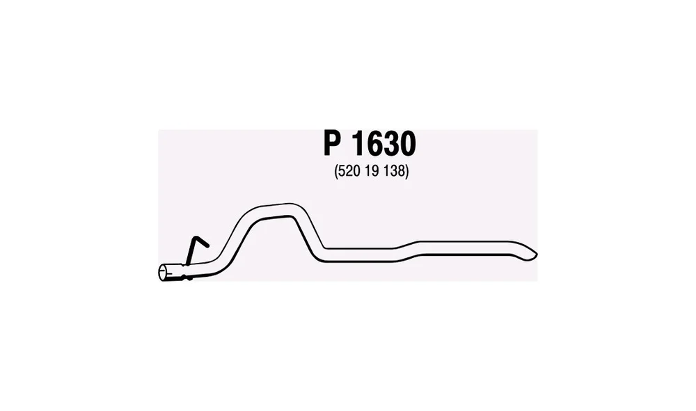 Eksosrør – P1630 – (Fenno) v:6256040