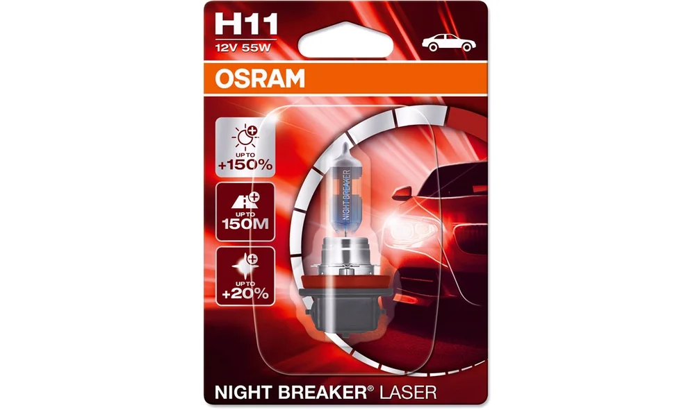 NightBreaker pære Laser +150 H11 Osram v:3144760