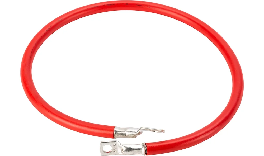 Batterikabel rød 35mm2 0,7m m\/ kabelsko v:2988892