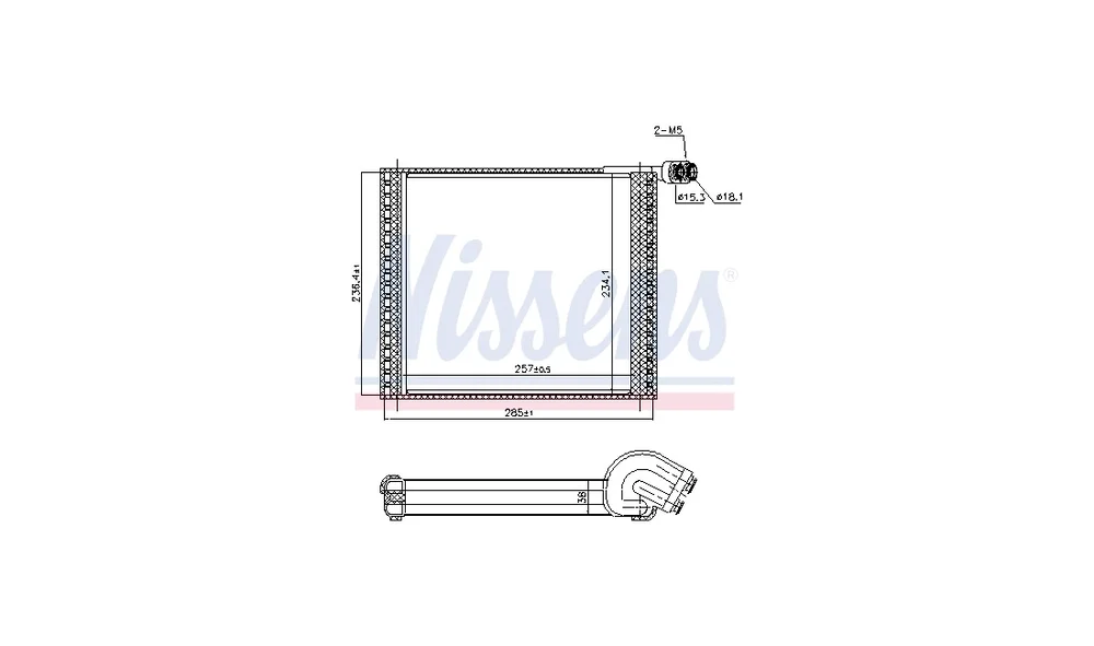 Fordamper, klimaanlegg 92338 (Nissens) v:5929990
