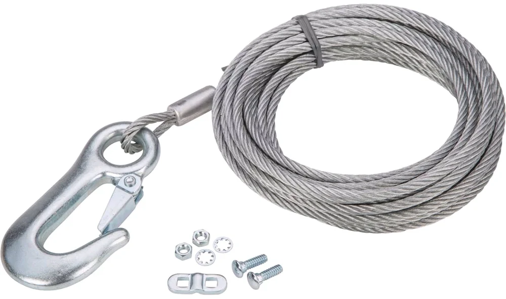 Tilhengerwire 5mm med krok 7,5 meter v:595961