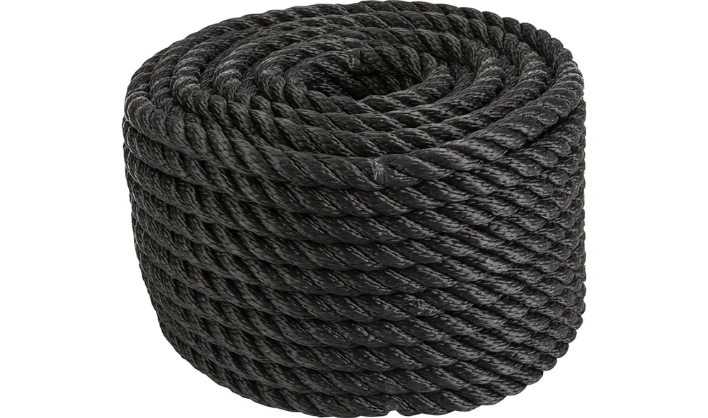 3-Slått PP tau sort Ø12mm 30 meter v:3630699
