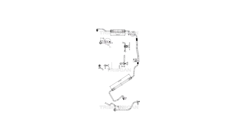 Hydraulikkslange, styring 8516 28009 (Tr v:5773024