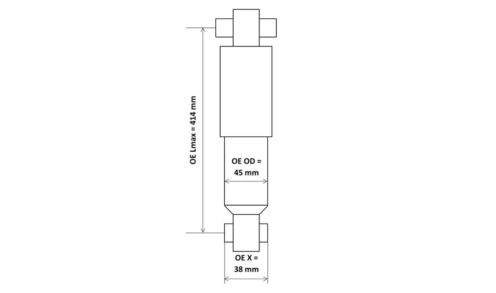 Støtdemper - 3447500 - Excel-G - (KYB) v:3242555