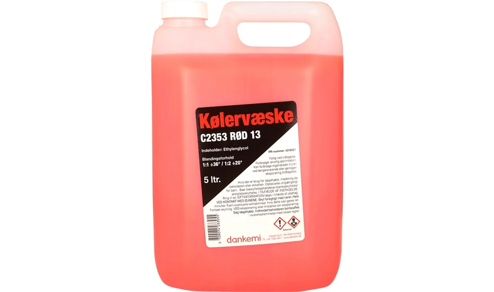 Kølervæske – RØD G13 5L v:6833390 Kølervæske – RØD G13 5L v:6833390