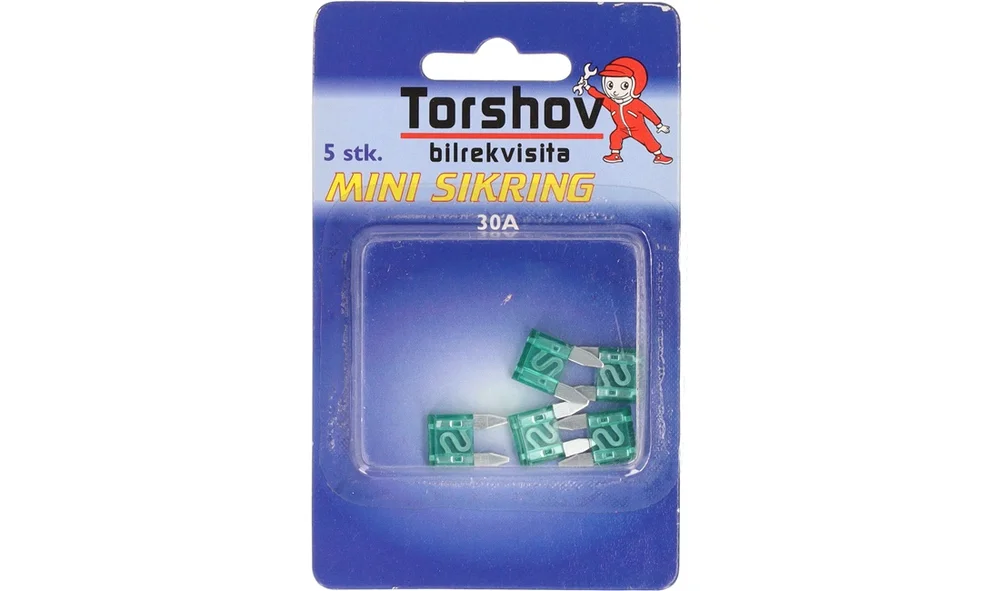 Mini flatsikring 30a 5pk v:8034950