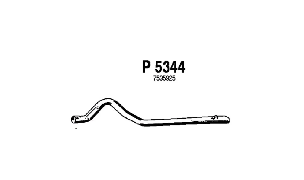 Eksosrør - P5344 - (Fenno) v:9913007