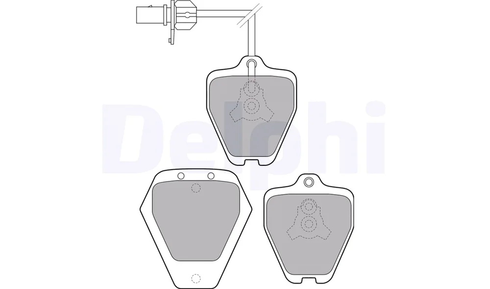 Bremsekloss Sett – LP1760 – (Delphi) v:1139714