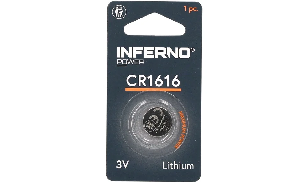 Lithium knappcellebatteri CR1616 v:4077694