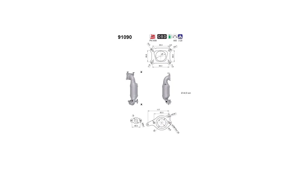 Katalysator – 91090 – (AS) v:5179899 Katalysator – 91090 – (AS) v:5179899
