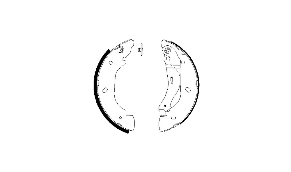 Bremsesko Sett – 0 986 487 660 – (BOSCH) v:6201222