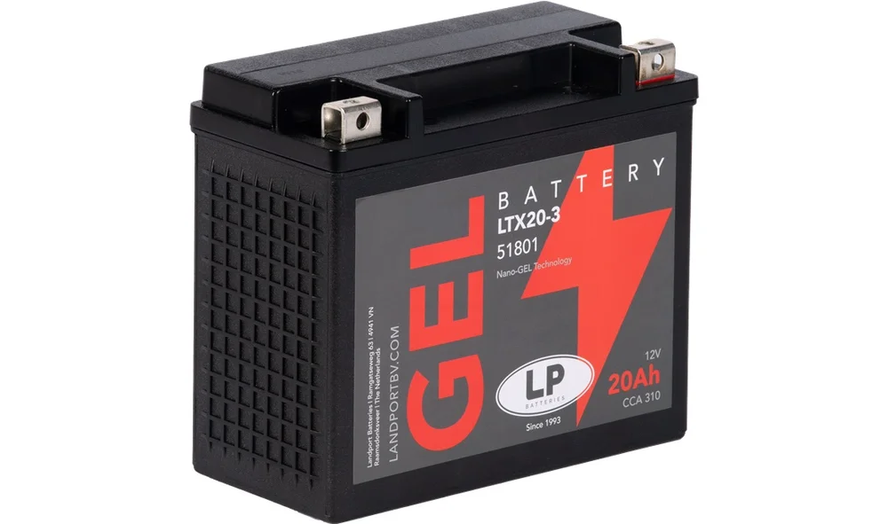Batteri 12V-20Ah Gel, XVS1300 07< v:5127955