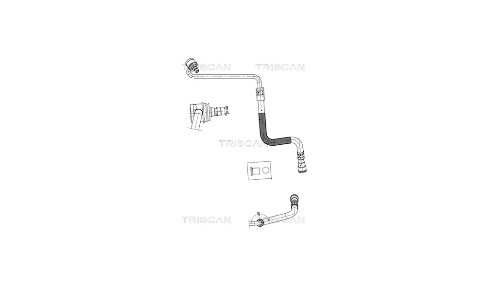 Hydraulikkslange, styring 8516 11040 (Tr v:8552509