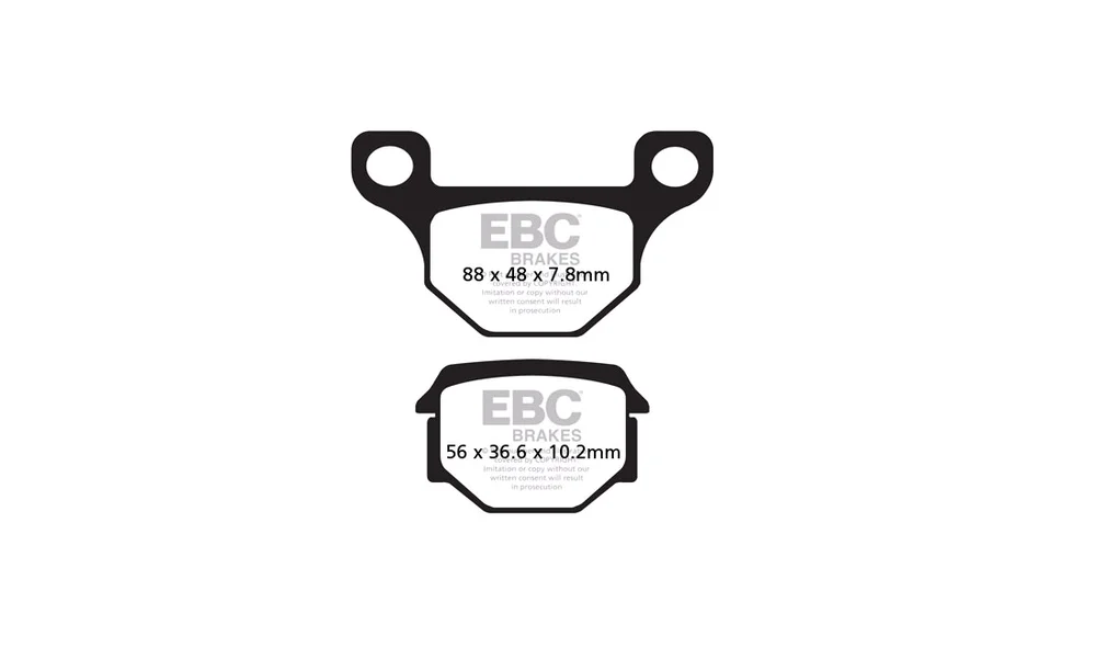 Bremseklosser bak EBC, Matrix RS2 07-09 v:646275