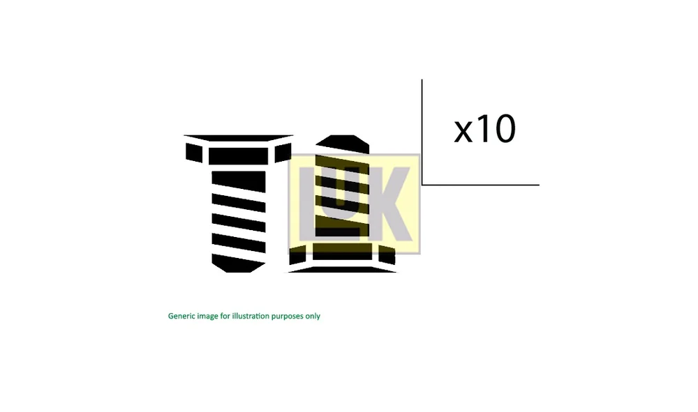 Skruesett svinghjul 411 0140 10 (LUK) v:4498026 Skruesett svinghjul 411 0140 10 (LUK) v:4498026
