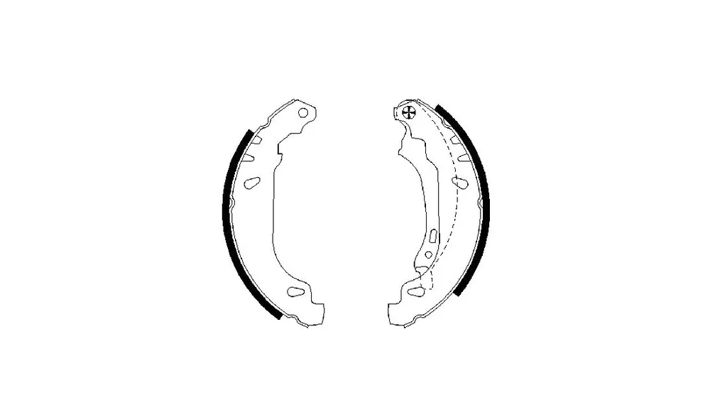Bremsesko Sett – 0 986 487 556 – (BOSCH) v:9647704