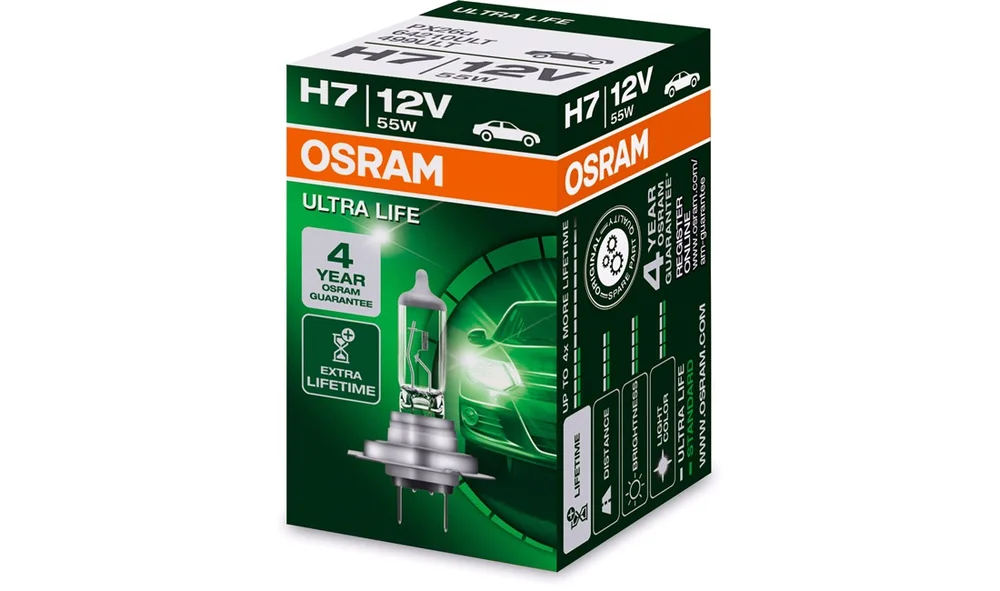Pære H7 55W 12V PX26D Ultra Life Osram v:5812232
