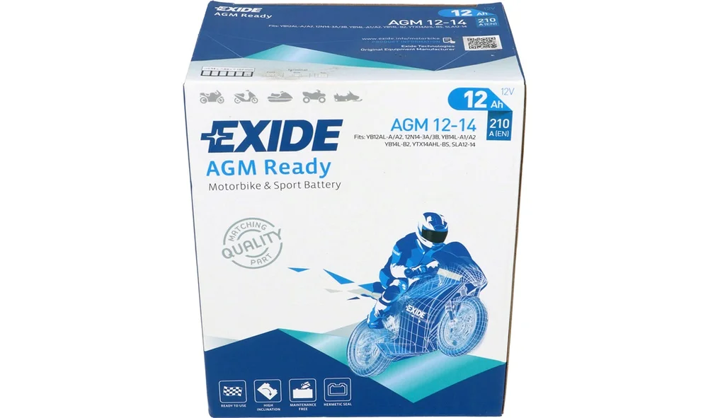 Batteri Exide 12V-14Ah, Super Adv 1290 v:9172084