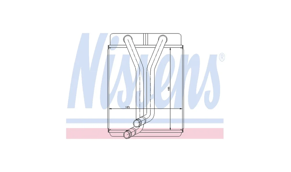 Varmeapparat register 77501 (Nissens) v:4437373