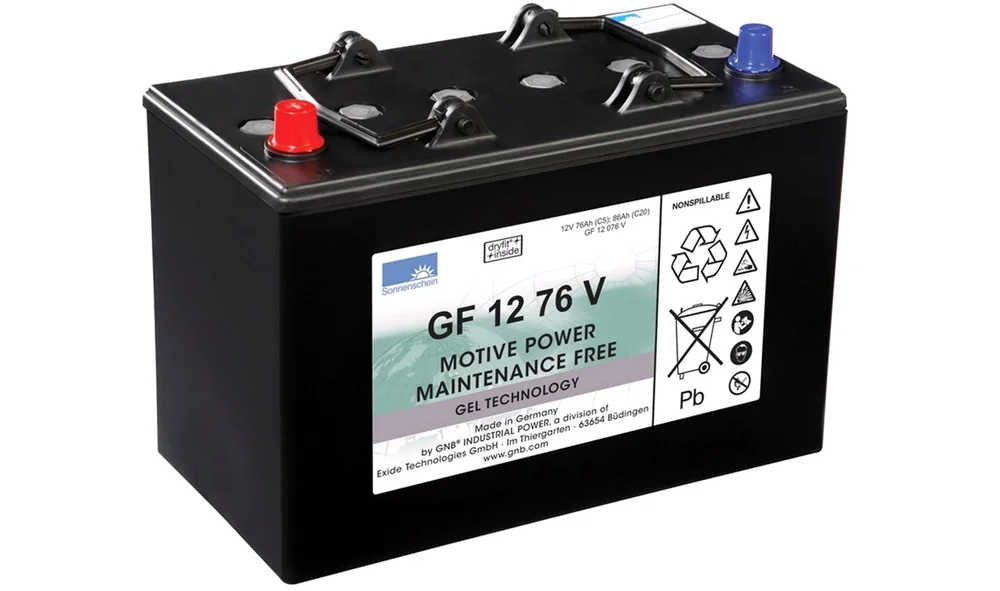 Batteri GF12076V 12V-86AH vedligehfritt v:2757424 Batteri GF12076V 12V-86AH vedligehfritt v:2757424