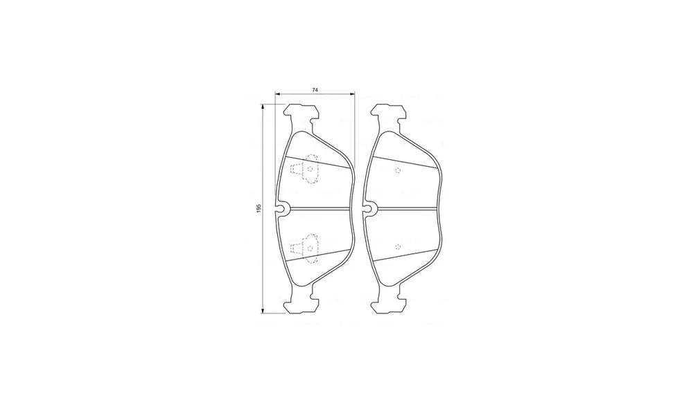 Bremsekloss Sett 0 986 424 649 (BOSCH) v:494232