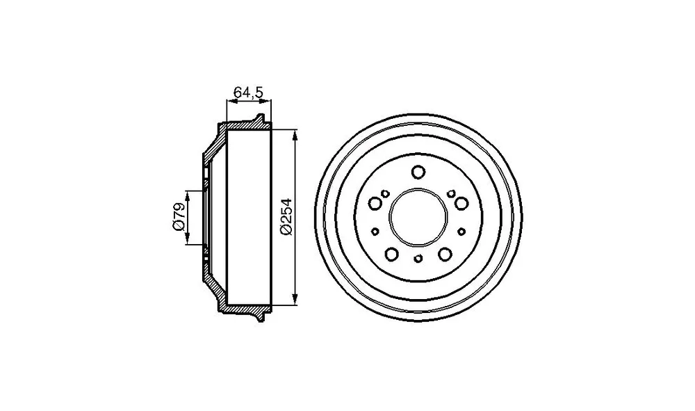 Bremsetrommel - 0 986 477 098 - (BOSCH) v:6123907