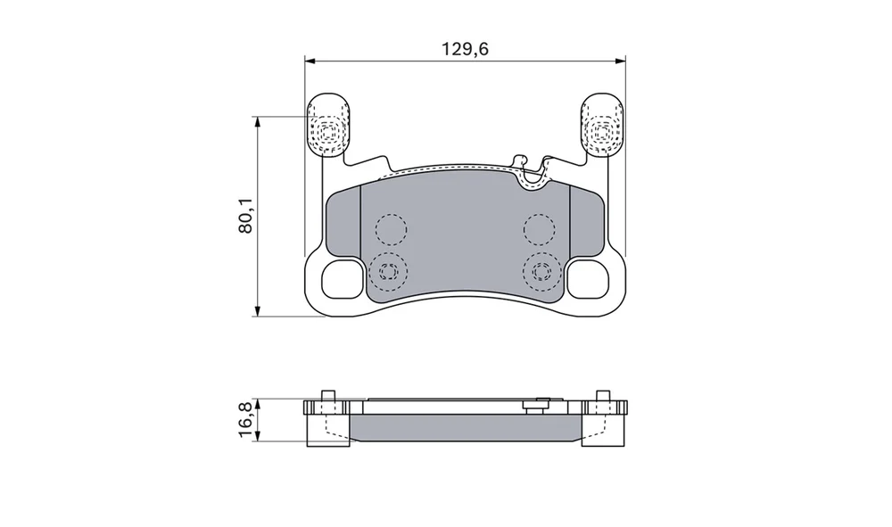 Bremsekloss Sett 0 986 460 256 (BOSCH) v:1881604