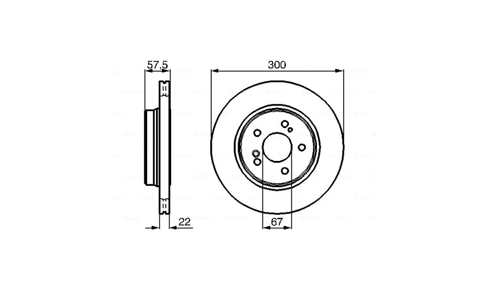 Bremseskive - 0 986 478 793 - (BOSCH) v:4268509