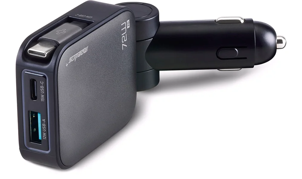 12\/24V Multibiladapter USB-A\/C\/kabel 72W v:4276095