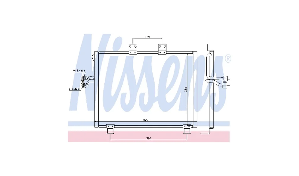 Kondensator, Klimaanlegg 940017 (Nissens v:5463265