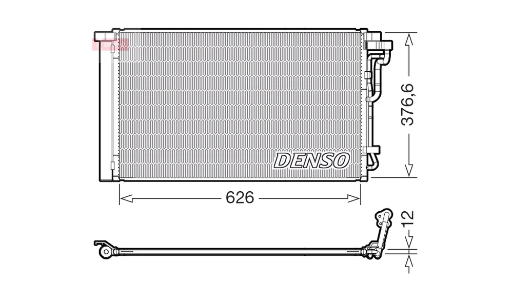 Kondensator, Klimaanlegg DCN41026 (DENSO v:4148352