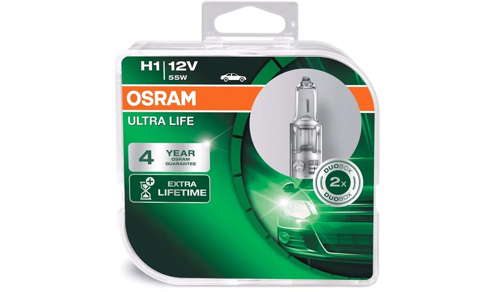 Pæresett H1 12V-55W ULTRA LIFE OSRAM v:7348737