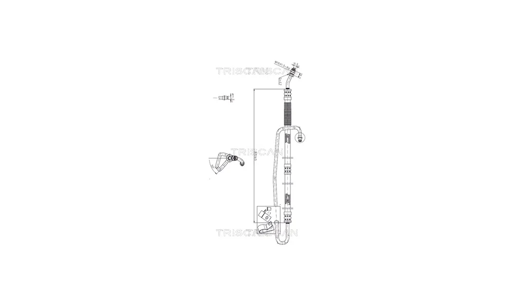 Hydraulikkslange, styring 8516 23006 (Tr v:1310462